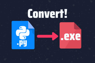 convert your python file to a exe file with setup operation