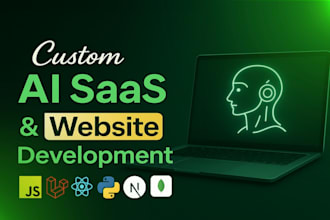 create your ai website, ai saas app, ai software, or chatbot