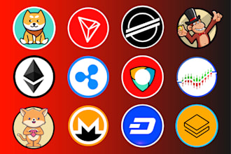 design crypto and cryptocurrency token logo for coin