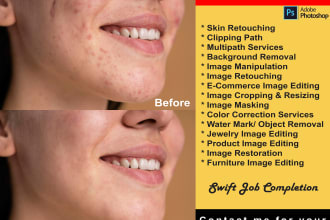 provide professional skin retouching and beauty editing