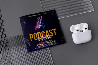 design podcast cover design in 12 hours