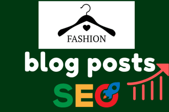 write seo article for fashion, beauty blog