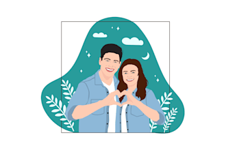 draw flat minimalist vector illustration