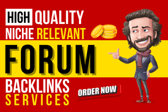 do manual niche relevant forum backlinks