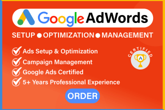 setup and optimize effective google ads adwords PPC campaign