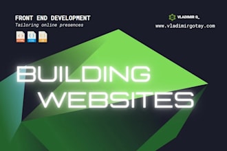 build your website with HTML, CSS and javascript