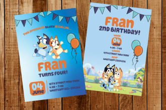 design a birthday invitation for kids