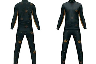 design unique and attractive tracksuit mockup