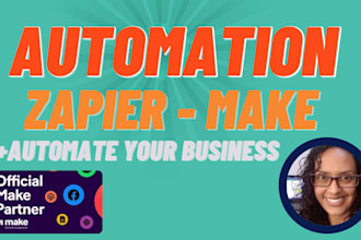do integration or automation using integromat make or zapier