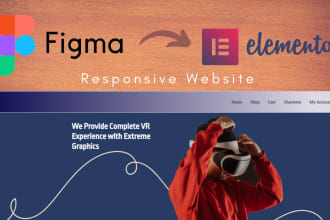 convert professional figma to wordpress responsive website using elementor