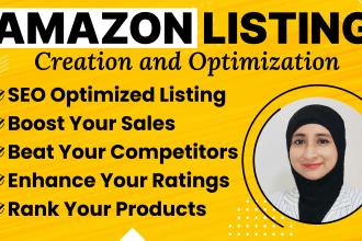 do amazon product listing, SEO optimized amazon product listing