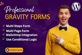 create multi step conditional gravity forms and pdf output