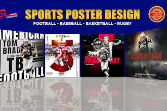 create eye catchy sports poster design