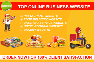 design and develop restaurant, bakery and hotel  website