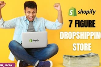 build branded 7 figure shopify dropshipping store or shopify website