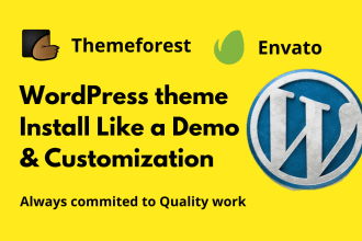 do themeforest wordpress theme installation, customization