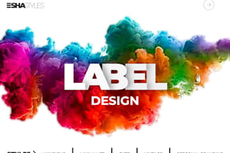 make a superlative packaging label design