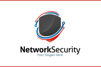 make a great looking cyber security tech and technology logo design