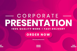 design corporate powerpoint presentation, pitch deck