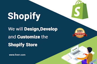 design, develop and customize the shopify store