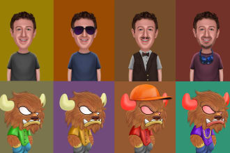 draw 3d custom nft character