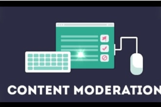 do content moderation, data labeling, and analysis