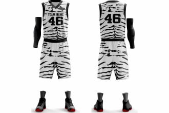 do custom design 3d basketball uniform