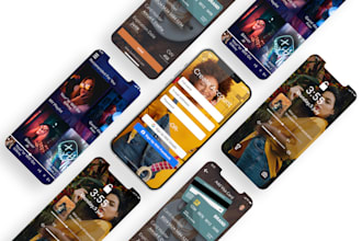 do modern web ui ux design and mobile ui ux design and landing page UI