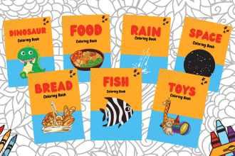 give you 1000 plus kids coloring pages with book cover