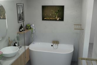 design bathroom for you in articad