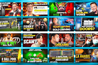 design eye catchy youtube thumbnails