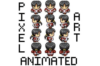 pixel you or a character and animate it