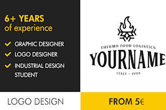 design creative and professional logo for your business