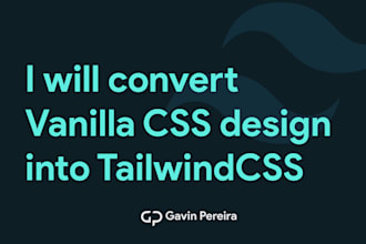 convert vanilla CSS design into tailwindcss