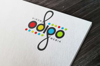 do a creative flat minimalist logo design