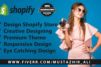 setup shopify store design or shopify setup