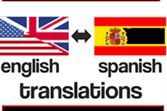 manually translated english to  spanish language