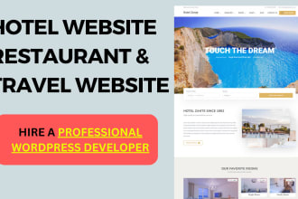 create restaurant and hotel booking website on wordpress