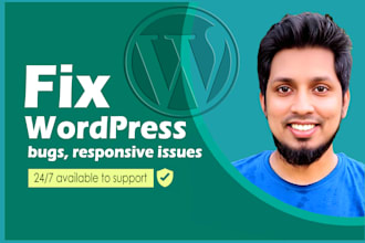 troubleshoot wordpress bug, fix elementor issue, design divi website expert help