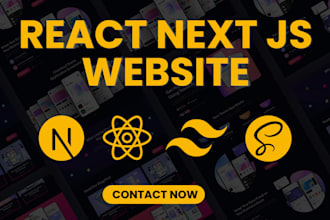 build react js next js website using shadcn tailwind css and typescript