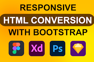 convert figma to HTML with responsive
