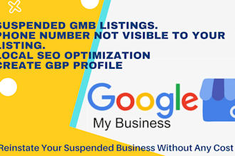 optimise and reinstate suspended google my business listing