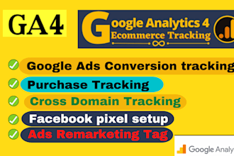 setup ga4, google analaytics, purchase tracking, GTM, ads conversion tracking