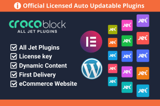 be your crocoblock jet plugins and elementor pro expert