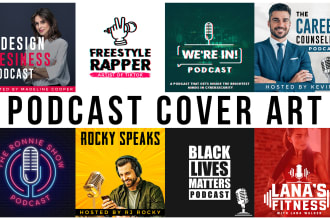 design podcast cover, podcast artwork or podcast logo