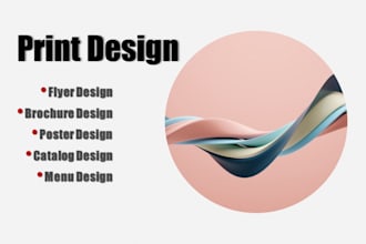 design flyer, brochure, poster, catalog, and menu