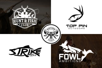 do outdoor hunting fishing and deer logo