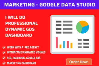 do custom google looker studio dashboard for SEO adwords facebook analytics