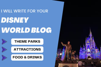 write for your disney world blog