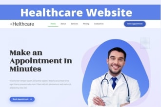 design hospital, dental, healthcare, website in wordpress